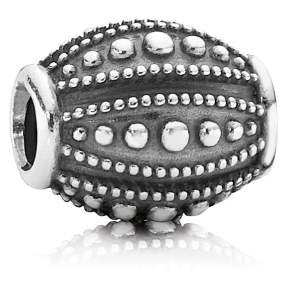 Pandora Retired Sterling Silver Nostalgic Romance Bead - Picture 1 of 2